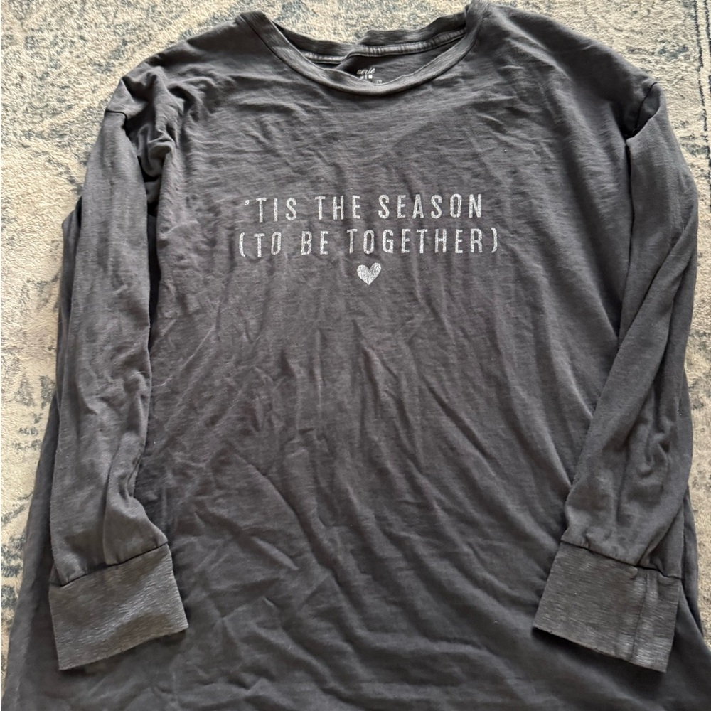 Aerie Gray Long Sleeve Tee